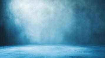 Ethereal blue backdrop with a hazy texture. Ideal for presentations, virtual backgrounds, or creative projects that need a touch of mystery. photo