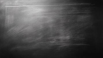 A dimly lit chalkboard with faint chalk residue, creating a textured background with subtle gradients and highlights. Evokes nostalgia. photo