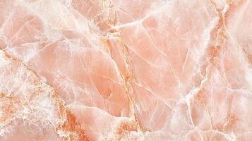 A striking close-up showcases the intricate patterns of peach-colored stone, revealing its unique veining and texture for an artistic backdrop. photo