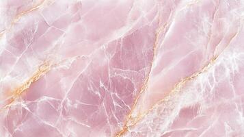 Delicate pink marble texture with swirling veins and subtle variations in color and pattern. Smooth and polished stone surface. photo