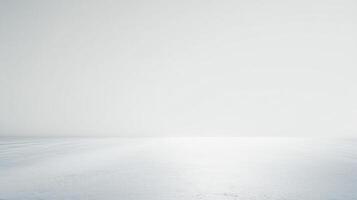 A vast, foggy landscape with a smooth icy surface and soft lighting creates a minimalist style, making it a perfect background for a wide range of designs. photo