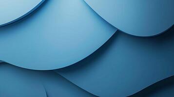 An abstract design featuring soothing blue curvilinear layers creates a sense of depth and tranquility, inviting viewers into a serene visual experience. photo