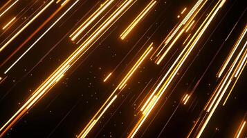 A captivating abstract image showcasing vibrant, diagonal streaks of light against a dark backdrop, creating a dynamic sense of movement. photo