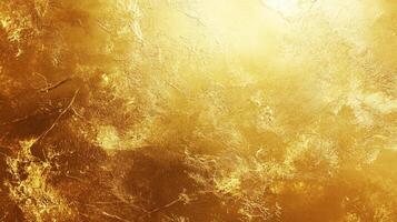 Abstract golden texture background image featuring a textured surface and a shiny, luminous appearance. Perfect for adding luxuriousness. photo