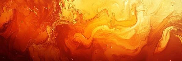 Swirling shades of amber and golden warmth blend in abstract harmony, evocative of liquid sunshine and fluid motion, creating mesmerizing visual. photo