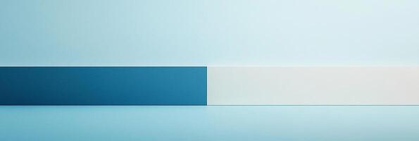 Minimalist display platform featuring a serene blend of cool blue tones. The design exudes a modern aesthetic. It enhances visual presentation. photo