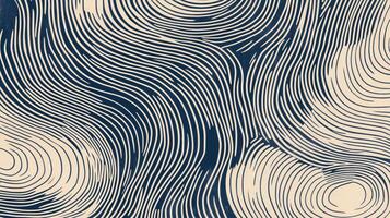 A mesmerizing, abstract artwork with flowing lines that guide the eye through a calming visual exploration of rhythm and contrast. photo