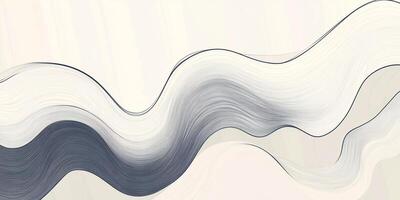 Abstract flowing lines against a muted background creates a serene and visually captivating image. The organic shapes and fluid patterns. photo