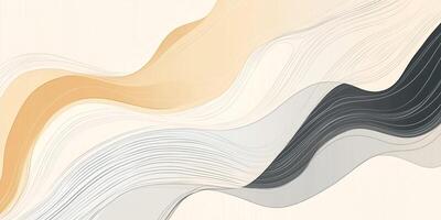 Abstract flowing lines in muted tones. A modern and elegant design with fluid shapes and subtle colors creating a calming effect. photo