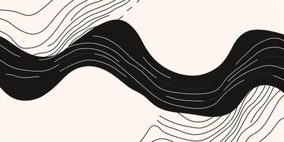 Fluid shapes and flowing line art form a serene, contemporary design. Perfect for backgrounds, branding, or a stylish accent. photo