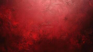 Deep red abstract painting with textured surface, evoking drama and intensity. The gradient shading and artistic style enhance the visual appeal. photo