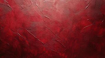 Striking red textured surface with a deep, rich tone and subtle variations. Creates a sense of depth and visual interest. photo