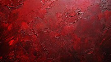 A textured canvas with a rich, deep red color. The image showcases a unique artistic style, ideal for use in abstract backgrounds. photo