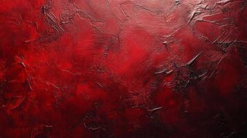 Intense red texture with dark shadows, evokes depth and passion. Abstract art for backgrounds or designs seeking boldness and warmth. photo
