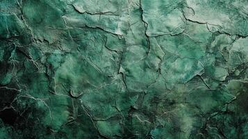 Green textured surface with crackling patterns, ideal for backgrounds with an organic or geological feel for designs and presentations. photo
