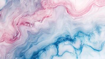 Abstract background of swirling pink and blue hues creating a dreamy, flowing, and ethereal visual texture, reminiscent of natural patterns. photo