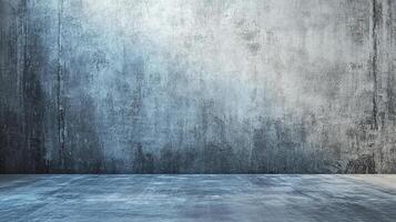 Blue tinted concrete surface with subtle shadows and textures. Ideal backdrop, wallpaper or surface for adding text or imagery. photo