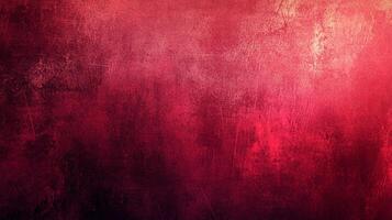 A textured gradient of red and black creates a dramatic backdrop, with subtle surface scratches adding depth and visual interest. photo