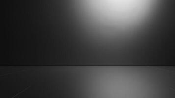 A minimalistic gray gradient backdrop with a reflective surface, perfect for showcasing products or creating a moody, modern aesthetic. photo