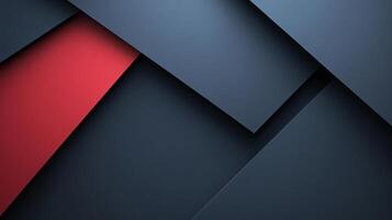 Abstract background featuring overlapping geometric shapes in blue and red, creating a modern and visually dynamic composition. photo