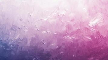 Abstract painting with layered hues of purple, pink, and white, creating a serene and flowing gradient with gentle brushstrokes. photo
