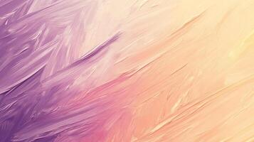 Soft pastel brush strokes flow across the canvas, creating a smooth gradient effect. Purple, pink, and orange hues blend into a vibrant backdrop. photo