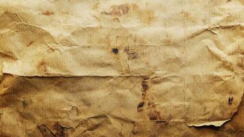 Vintage paper background with distressed texture, perfect for adding an aged feel to designs and craft projects. Old and rustic aesthetic. photo
