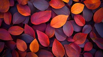 Vibrant foliage creates a warm and inviting atmosphere. The colors evoke feelings of comfort and tranquility in this display of nature's artistry. photo