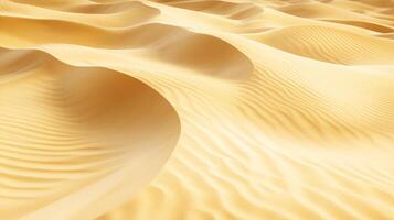 Abstract sand dune patterns display nature's beautiful arid landscape with a warm, textured, and windswept aesthetic background. photo