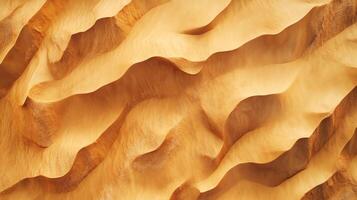 Sweeping desert dunes create a mesmerizing pattern of light and shadow, highlighting the unique texture and form of the sandy landscape. photo