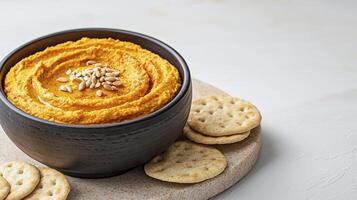Delicious Homemade Pumpkin Hummus Recipe A Healthy and Flavorful Dip for All Occasions Discover the Secret to Making this Creamy and Nutritious Snack with Simple Ingredients Perfect for Parties photo