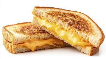 Delicious Grilled Cheese Sandwich Photo Crispy Bread, Melted Cheese, and Perfect Golden Brown Crust, Ideal for Food Blogs, Recipe Websites, and Culinary Marketing Materials Featuring Classic Comfort
