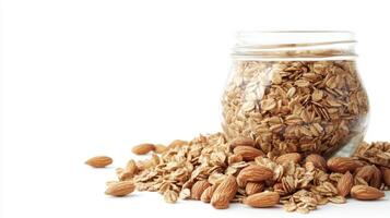 Delicious Homemade Granola with Almonds A Nutritious and Wholesome Breakfast or Snack Option Enjoy the Crunchy Texture and Natural Flavors of Oats, Nuts, and Seeds Perfect for a Healthy Start to Your photo