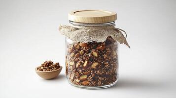 Delicious Homemade Granola Recipe A Nutritious Breakfast Treat with Oats, Nuts, Seeds, and Honey, Start Your Day Right with this Easy-to-Make and Healthy Granola, Perfect for Yogurt Toppings or a photo