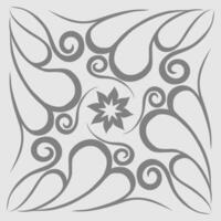 A Gray and White Design with Swirls vector