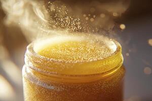 Golden Ghee Butter A Culinary Treasure Unveiled, capturing the essence of clarified butter in a mesmerizing photograph Discover the rich texture, the delicate aroma, and the melt-in-your-mouth photo