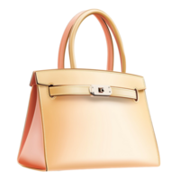 pastel handbag with a finish and a design png