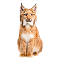 Majestic Lynx Portrait with Striking Features and Captivating Gaze png