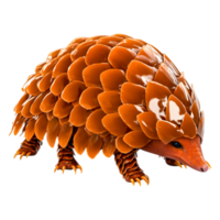 Realistic 3D Pangolin Model with Textured Scales and Details png