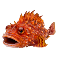 Colorful Spiny Lionfish with Unique Features and Texture Details png