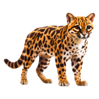 Realistic Illustration of a Playful Leopard with Distinctive Spots png