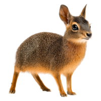 Small Rodent with Soft Fur Standing on Green Grass in Nature png