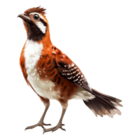 Vibrant Sparrows Perched on Branch with Lush Green Background png