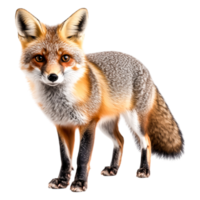 Realistic Fox with Detailed Fur and Expressive Eyes in Natural Setting png
