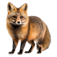 Realistic closeup of an Adorable Fox with Fluffy Fur and Bright Eyes png