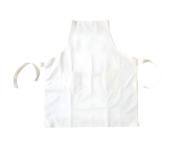 White protective apron isolated on transparent background png