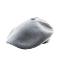3d render of a beret isolated on a transparent background png