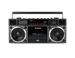 Radio cassette player isolated on transparent background png