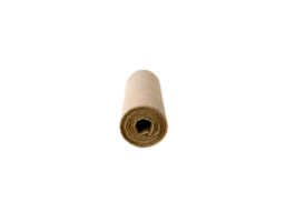 Rolled up paper roll isolated on transparent background png