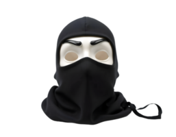 Hacker in black mask isolated on transparent background png